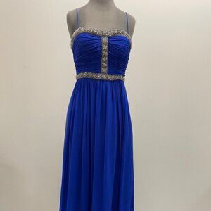 Royal Blue Floor-Length Gown